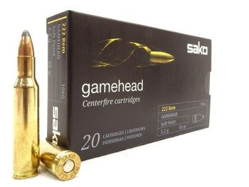 Amunicja .222 Rem SAKO Gamehead SP 3.2g/50gr (20 szt.)