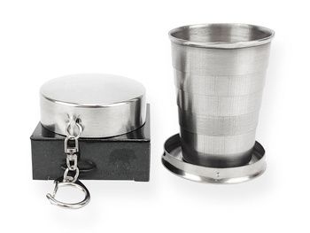 Kieliszek teleskopowy składany metalowy brelok 60 ml