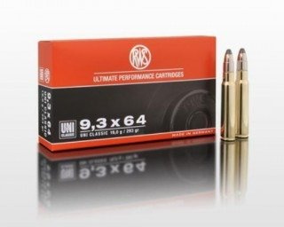 Amunicja 9,3x64 RWS Uni Classic 19g/293gr (20 szt.)