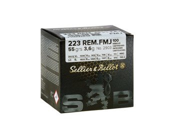 Amunicja .223 Rem S&B FMJ 3,6g/55gr (100 szt.)