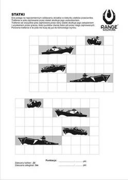 Tarcza strzelecka Statki 1 szt.