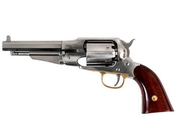 Rewolwer czarnoprochowy Hege-Uberti Remington New Army 1858 Inox kal. .44 lufa 5 i 1/2" oktagonalna