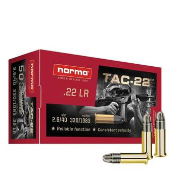 Amunicja .22 LR Norma TAC-22 LFB 2.6g/40gr (50 szt.)