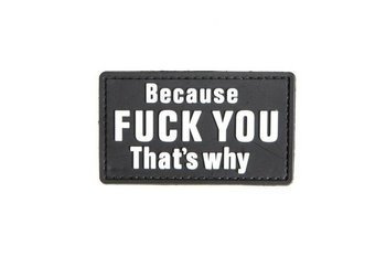 Naszywka 3D - Because F**k you