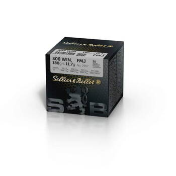 Amunicja .308 Win S&B FMJ 11,7g/ 180gr (50 szt.)