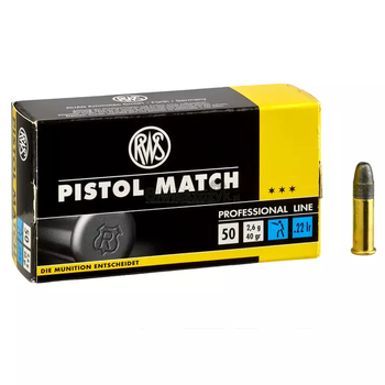 Amunicja .22LR RWS Pistol Match 2.6g/40gr (50 szt.)