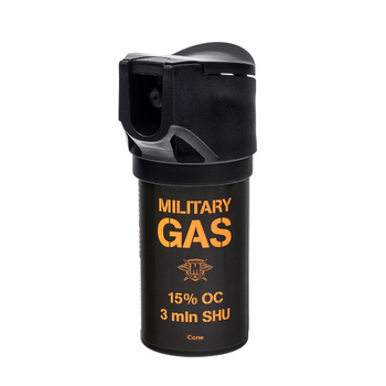 Gaz pieprzowy w żelu Military Gas 50 ml - stożek