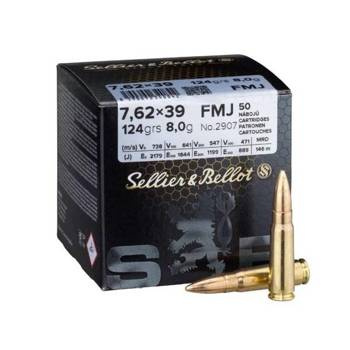 Amunicja 7,62x39 S&B FMJ 8g/124gr (50 szt.)