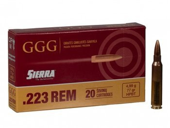 Amunicja .223 Rem GGG HPBT 4,99g/77gr (20 szt.)