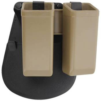 Podwójna ładownica ESP z Fobus Paddle na magazynki 9mm/.40/.45 - płetwa - khaki