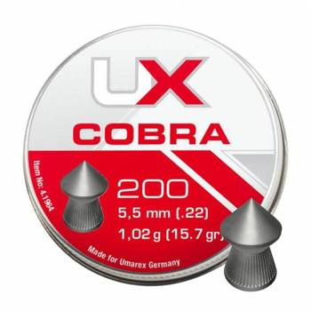 Śrut diabolo Umarex Cobra Pointed Ribbed 5,5 mm 200 szt.