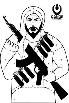Tarcza strzelecka Terrorist 1 szt.