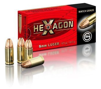 Amunicja 9x19 GECO Hexagon 8g/124gr (50 szt.)