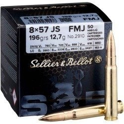 Amunicja 8x57JS S&B FMJ 12.7g/196gr (50 szt.)
