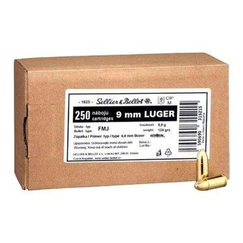 Amunicja 9x19 S&B FMJ 8g/124gr (250 szt.)