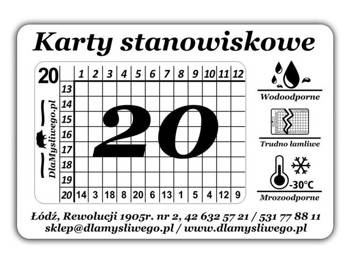 Karty stanowiskowe (1-20) na polowanie zbiorowe