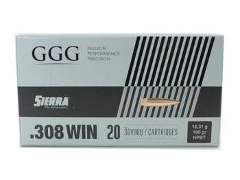 Amunicja .308 Win GGG Sierra HPBT 12,31g/190gr (20 szt.)